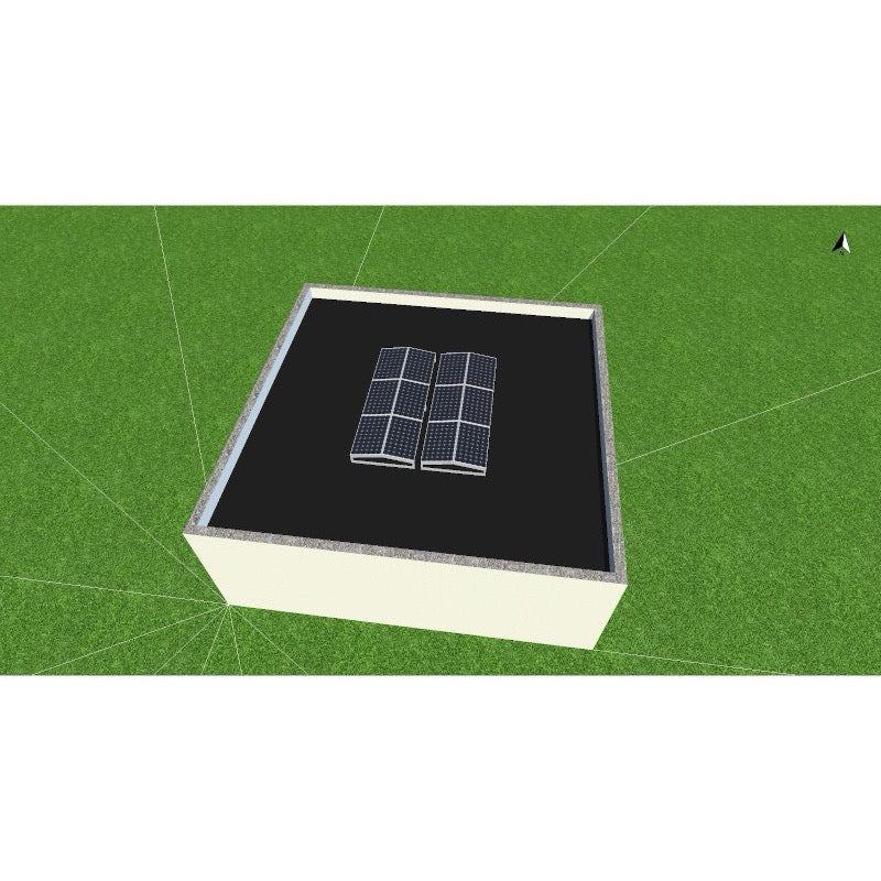5,8 kWp LONGi Solar - Flachdach Komplettanlage mit Speicher